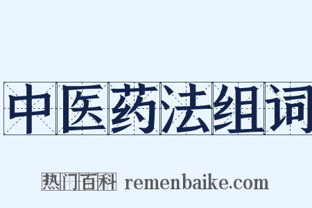 中医药法组词是什么意思的图片